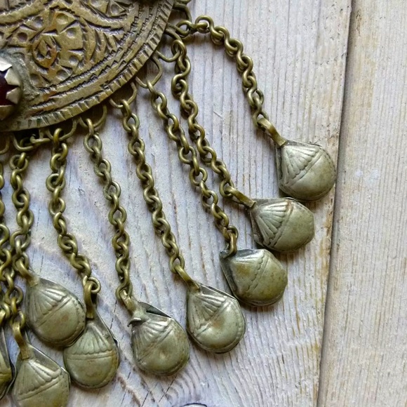 Vintage Boho Afghan pendant! Beautiful quality Turkmen silver or Alpaca silver - Picture 6 of 8